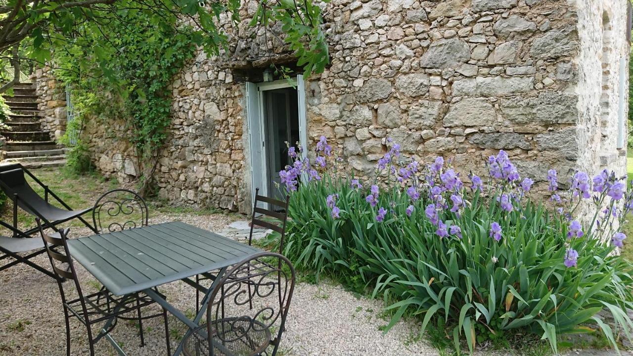 Gite En Cevennes Du Sud, Bergerie Restauree Au Rez De Jardin D'Une Bastide Avec Piscine, Vue Exceptionnelle, Authenticite Et Confort Saint-Laurent-le-Minier Exteriör bild
