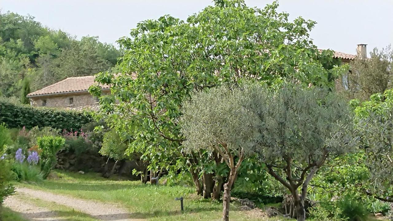 Gite En Cevennes Du Sud, Bergerie Restauree Au Rez De Jardin D'Une Bastide Avec Piscine, Vue Exceptionnelle, Authenticite Et Confort Saint-Laurent-le-Minier Exteriör bild
