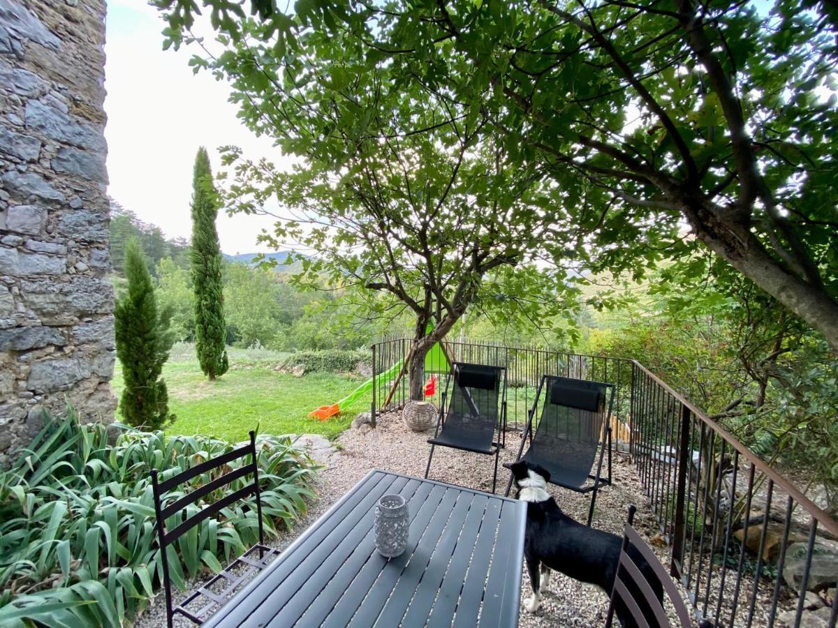 Gite En Cevennes Du Sud, Bergerie Restauree Au Rez De Jardin D'Une Bastide Avec Piscine, Vue Exceptionnelle, Authenticite Et Confort Saint-Laurent-le-Minier Exteriör bild