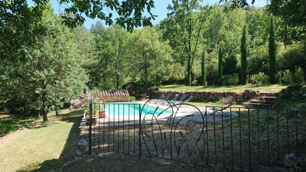 Gite En Cevennes Du Sud, Bergerie Restauree Au Rez De Jardin D'Une Bastide Avec Piscine, Vue Exceptionnelle, Authenticite Et Confort Saint-Laurent-le-Minier Exteriör bild