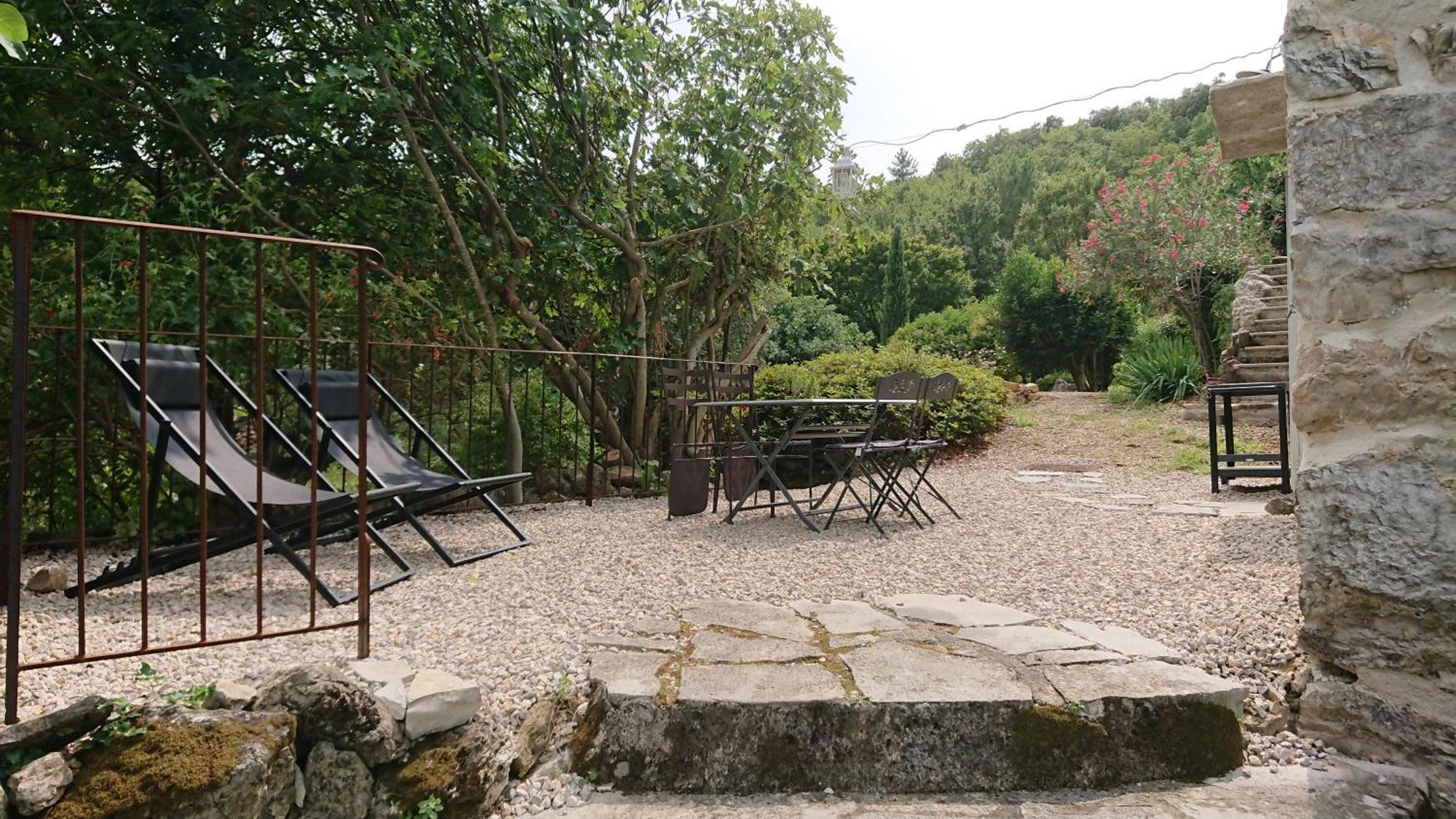 Gite En Cevennes Du Sud, Bergerie Restauree Au Rez De Jardin D'Une Bastide Avec Piscine, Vue Exceptionnelle, Authenticite Et Confort Saint-Laurent-le-Minier Exteriör bild